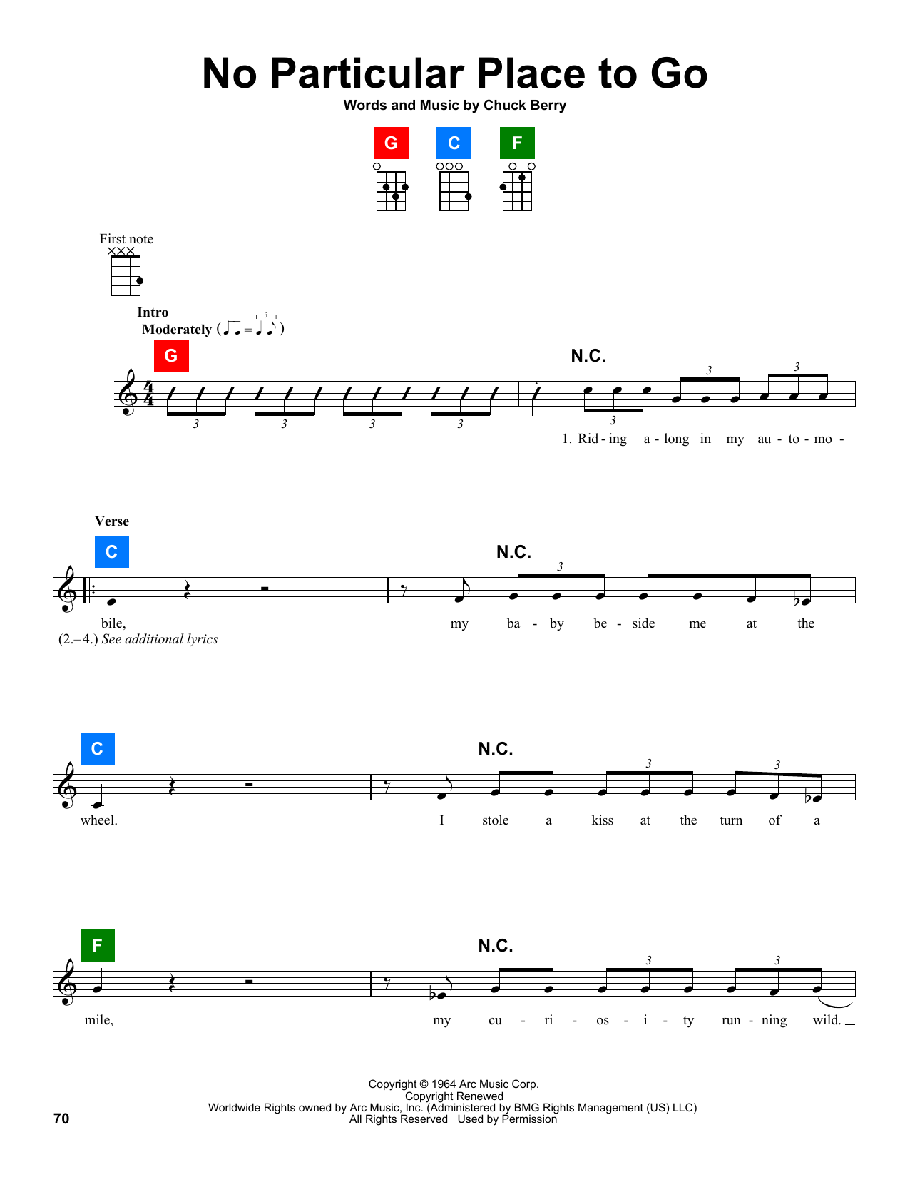 Produktgalerie: Seite 1 von 1 No Particular Place To Go, Chuck Berry, Ukulele