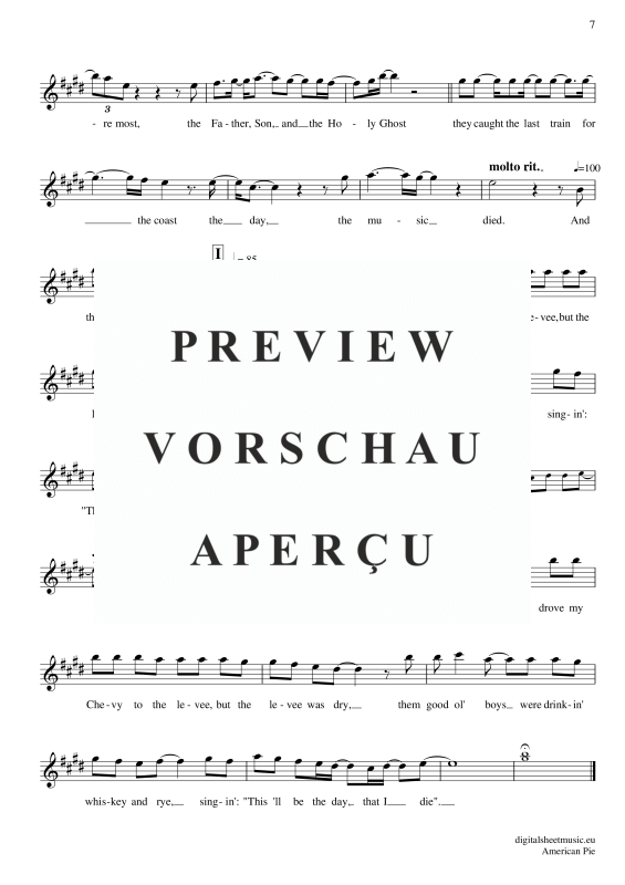 Product gallery: Page 8 of 8 American Pie , Mc Lean, Don, Alto Saxophone