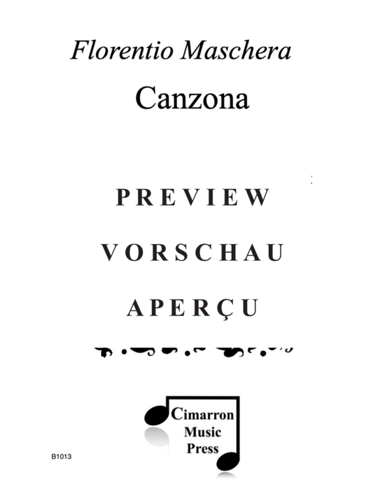 gallery: Canzona , , (4 Fagotte/Posaunen)