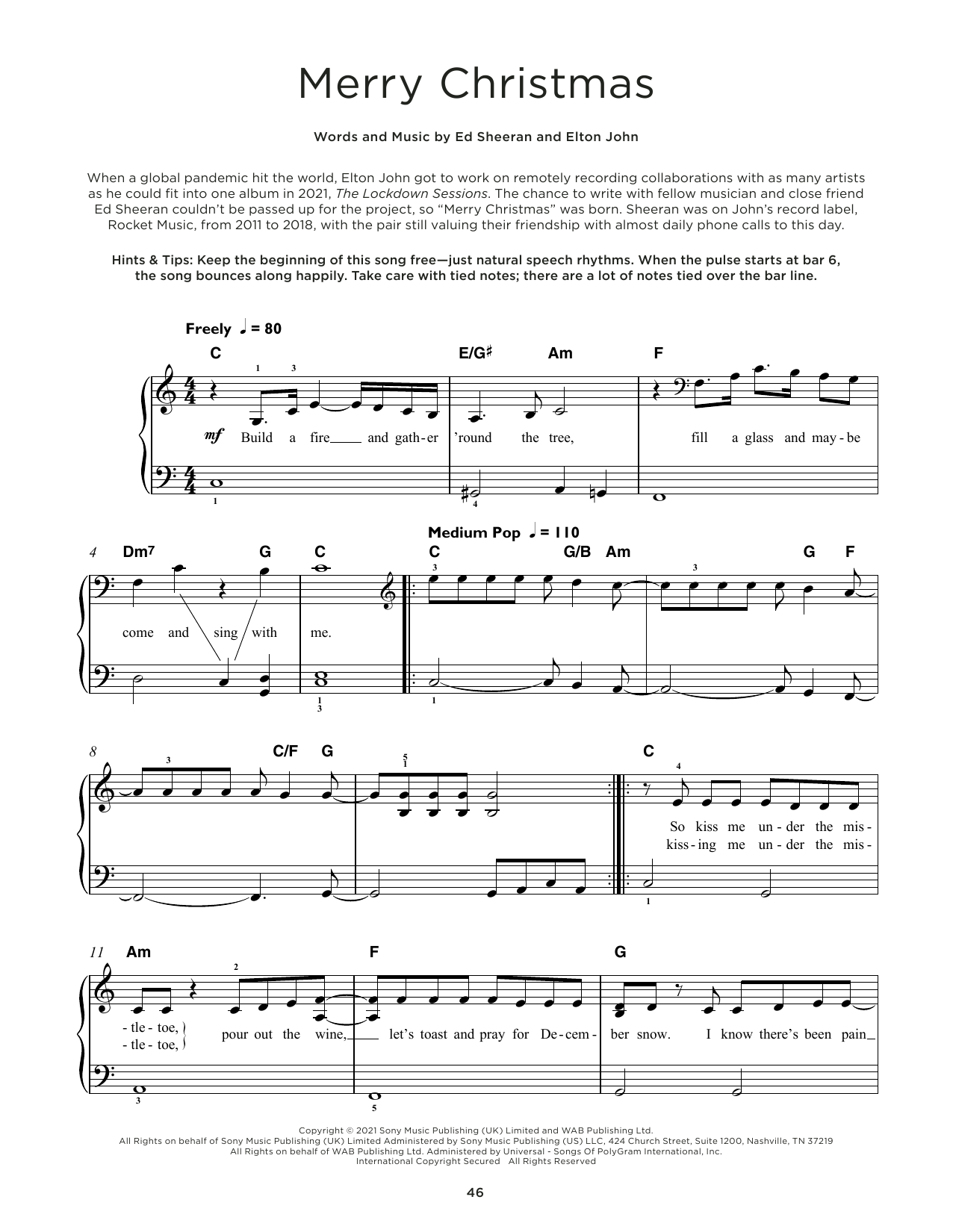 Produktgalerie: Seite 1 von 1 Merry Christmas, Ed Sheeran & Elton John, Klavier