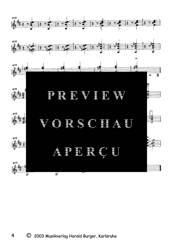 Produktgalerie: Seite 5 von 5 Concertino für 4 Gitarren, , Quartett Gitarre - Gitarre 3