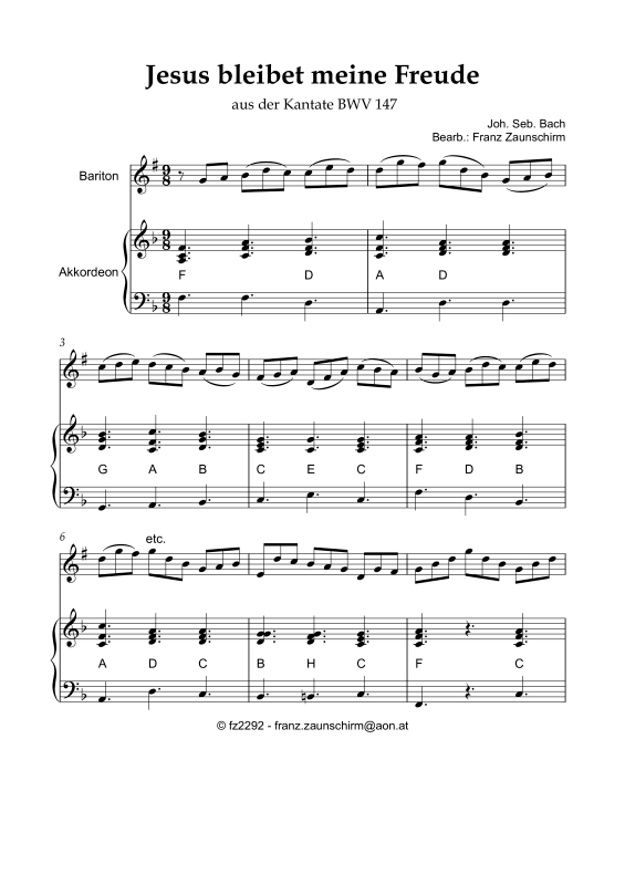 Produktbild zu: Jesus bleibet meine FreudeJohann Sebastian Bach