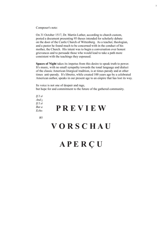 Product gallery: Page 4 of 21 Spaces of Night , , (mezzo soprano, organ + string orchestra)