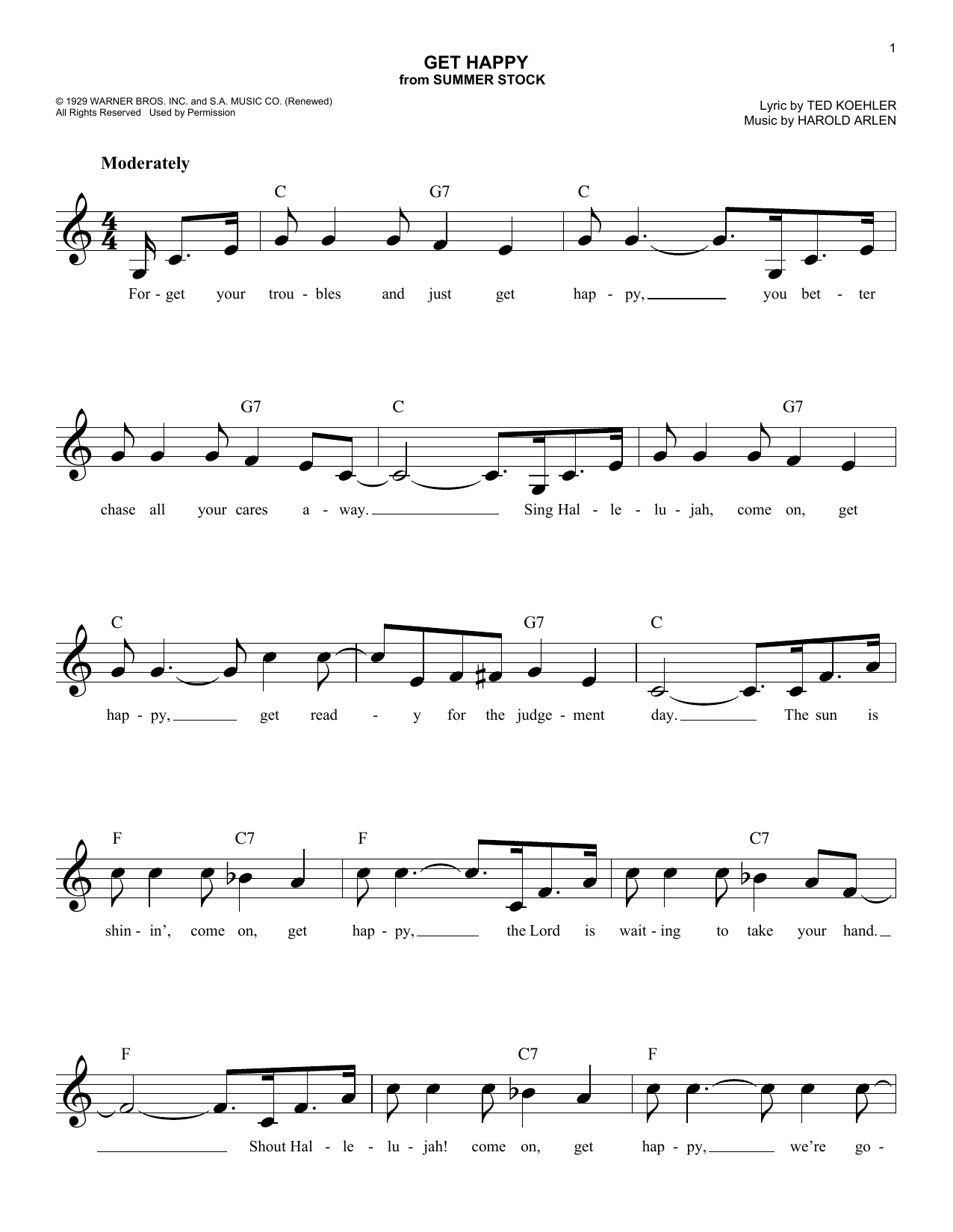 Produktgalerie: Seite 1 von 1 Get Happy, Harold Arlen