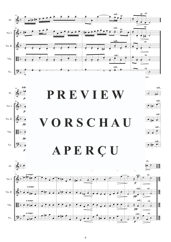 Produktgalerie: Seite 7 von 11 Concerto No.7 to 5 in D_Moll Op.5, , Querflöte Solo und Streicher Ensemble