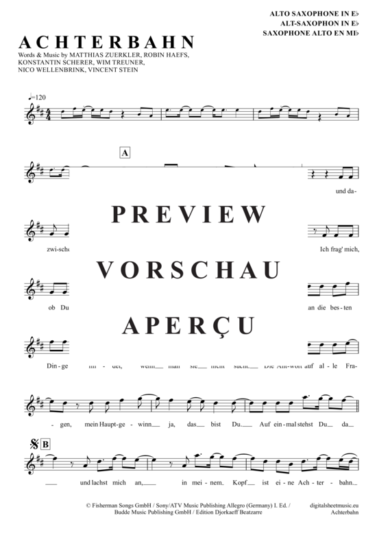 gallery: Achterbahn , Fischer, Helene, (Alt-Sax)