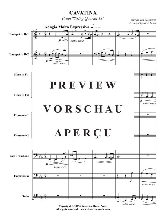 Product gallery: Page 2 of 21 Cavatina , , (Brass Ensemble)