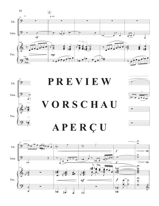Product gallery: Page 13 of 21 Concertante , , (trombone, tuba and piano)