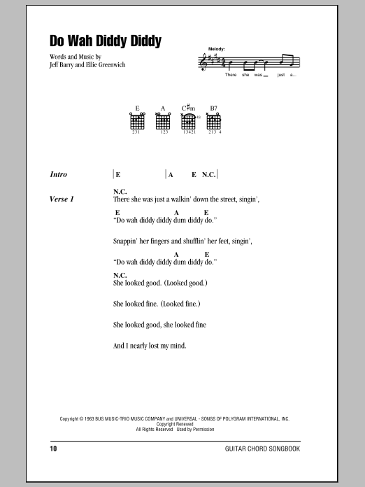 Produktgalerie: Seite 1 von 1 Do Wah Diddy Diddy, Manfred Mann, Gitarre