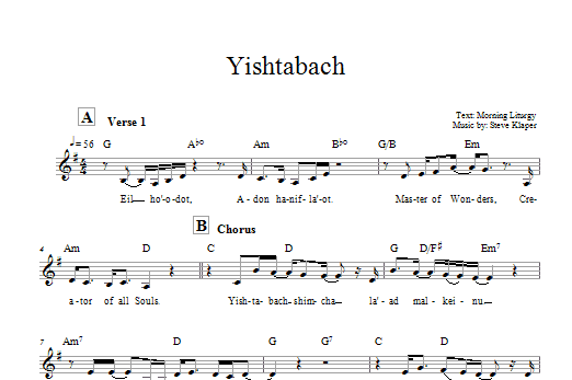 Product gallery: Page 1 of 1 Yishtabach, Steve Klaper