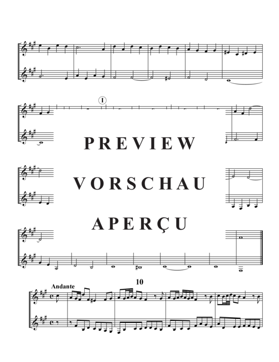 Produktgalerie: Seite 17 von 21 Ausgewählte Duette aus Händel's Flöten-Sonaten , , Hornduett