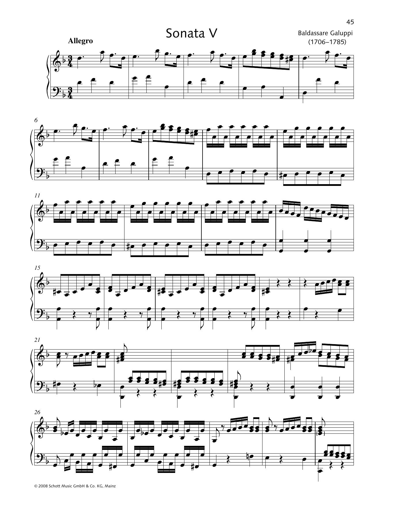 Produktbild zu: Sonata V D minor