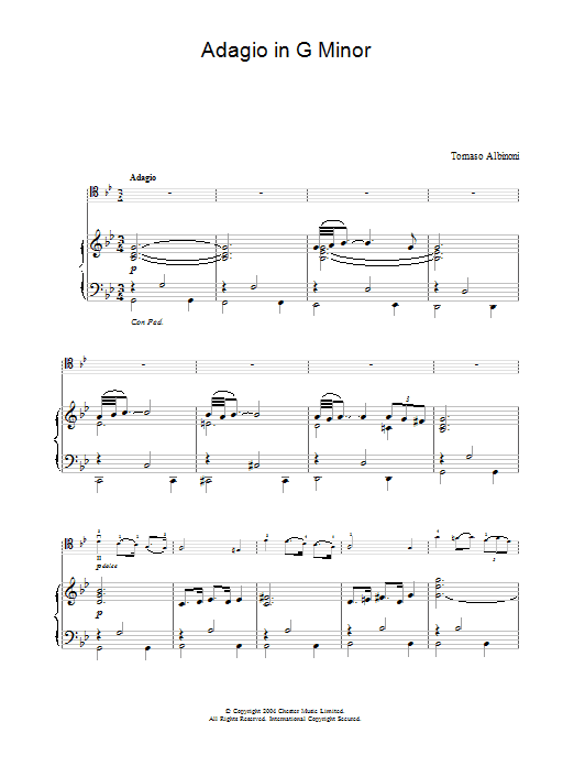 Product gallery: Page 1 of 1 Adagio In G Minor, Tomaso Albinoni