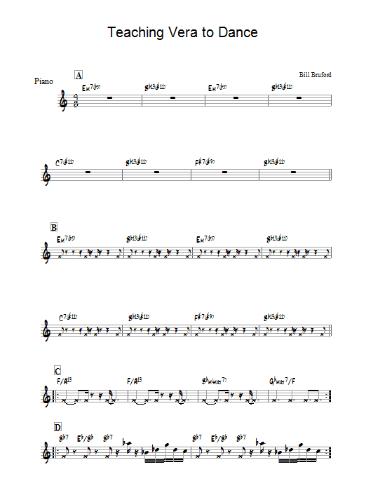 Product gallery: Page 1 of 1 Teaching Vera To Dance, Bill Bruford