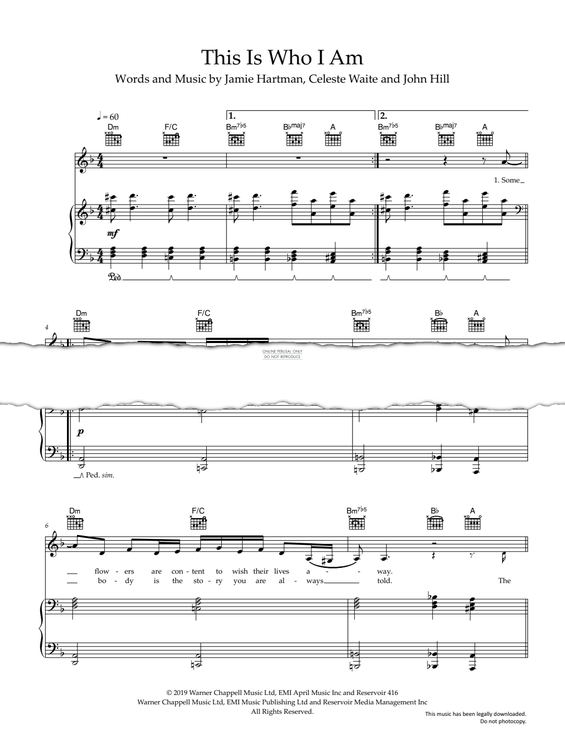 Produktgalerie: Seite 1 von 1 This Is Who I Am, Celeste, Gesang, Gitarre, Klavier