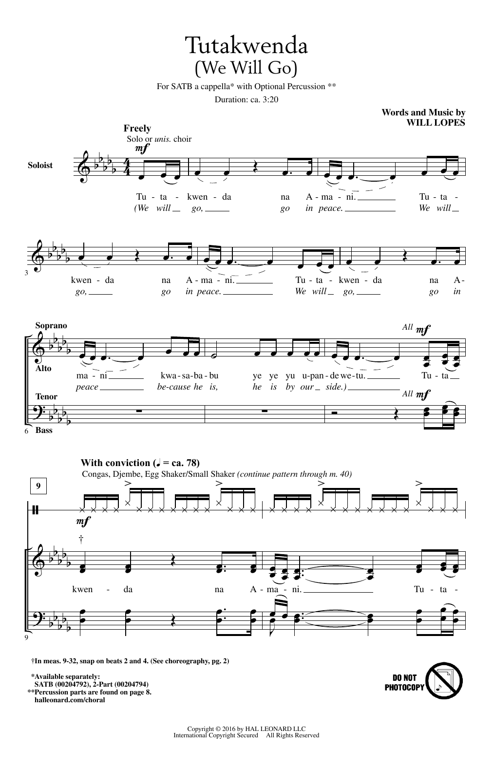 Produktbild zu: Tutakwenda (We Will Go)