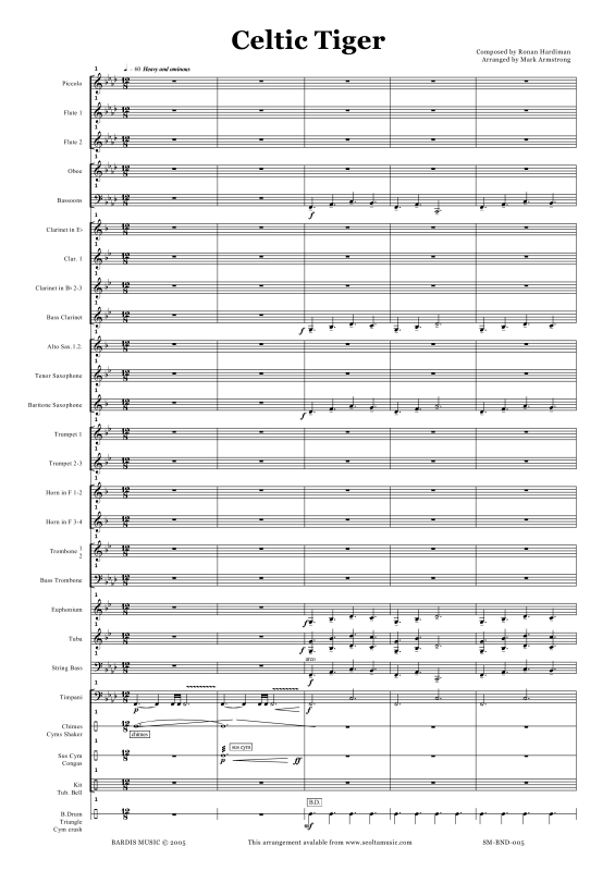 Produktgalerie: Seite 1 von 11 Celtic Tiger (Medley from Michael Flatleys Dance Show), , Concert Band
