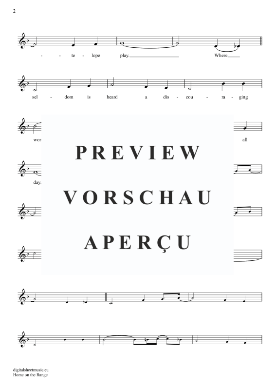 Product gallery: Page 3 of 4 Home On The Range, Folk Song, American, (recorder)