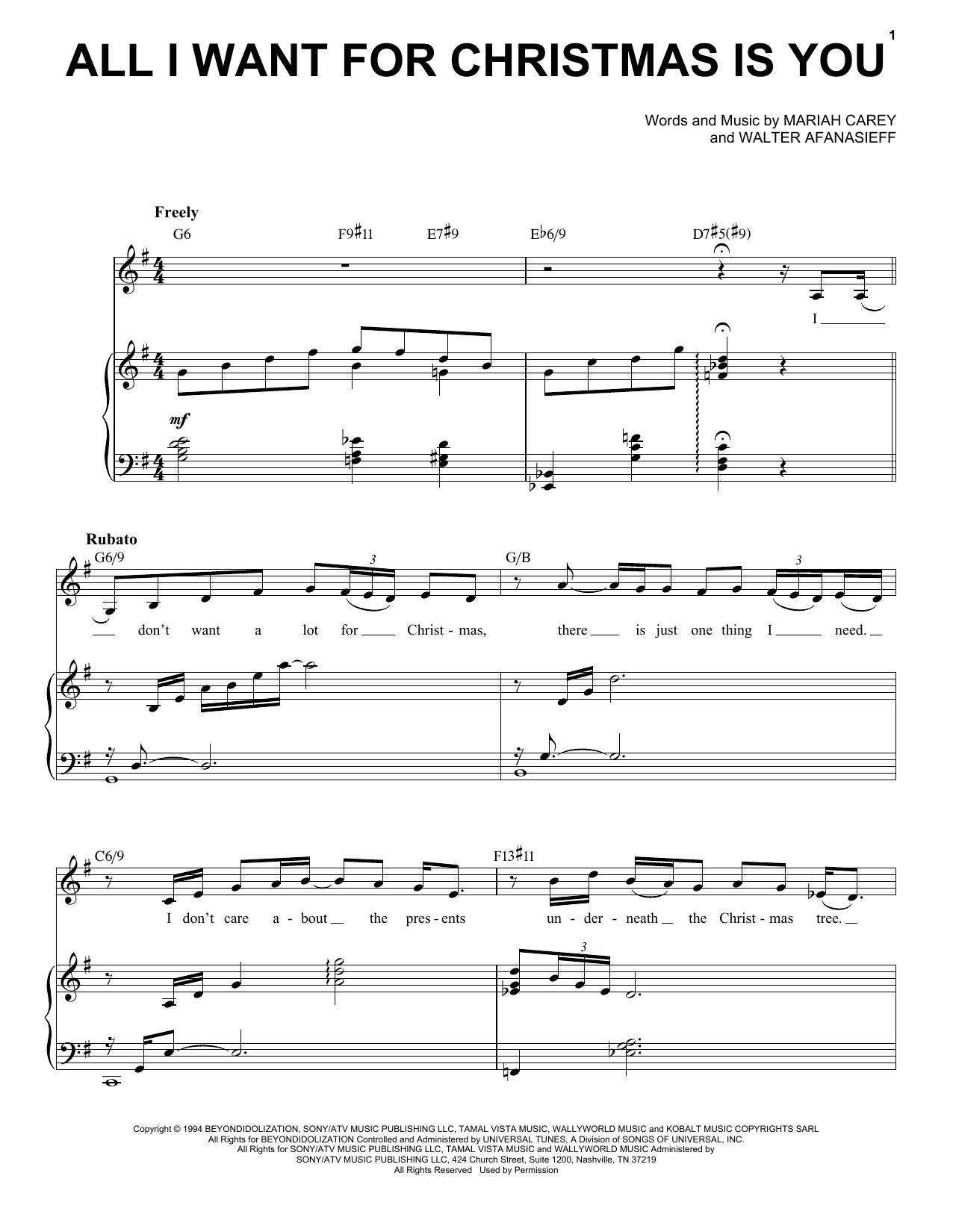 Product gallery: Page 1 of 1 All I Want For Christmas Is You [Jazz Version] (arr. Brent Edstrom), Mariah Carey