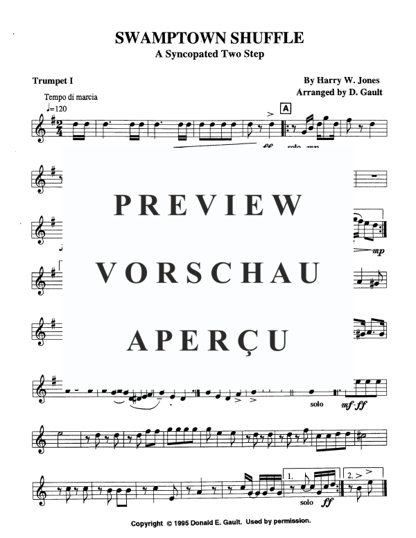 Produktgalerie: Seite 9 von 11 Swamptown Shuffle, , Blechbläser Quintett