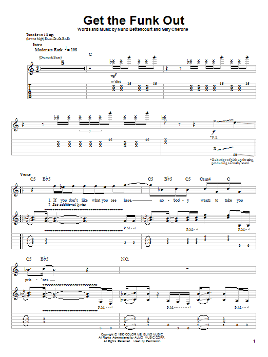Produktgalerie: Seite 1 von 1 Get The Funk Out, Extreme, Gitarre