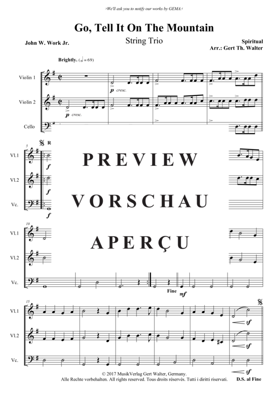 Produktbild zu: Go Tell It On The Mountain Spiritual