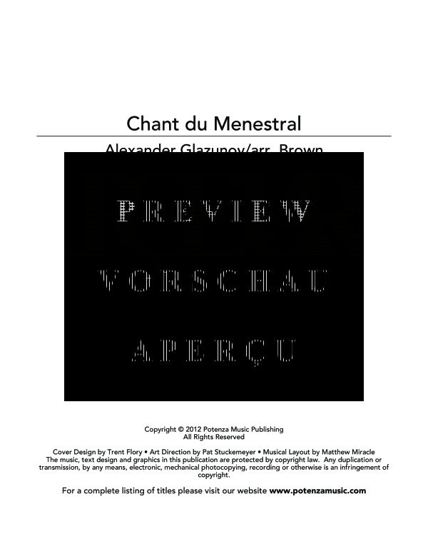 Product gallery: Page 3 of 11 Chant du Menestral (Minstrel Song), , (tuba and piano)