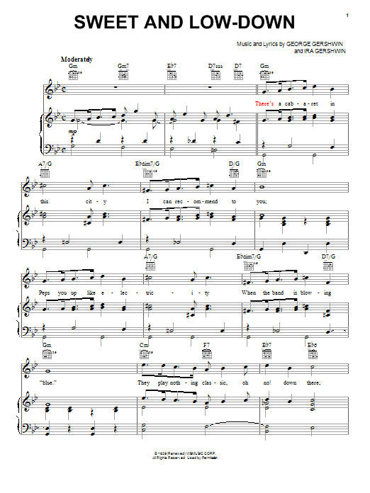 Product picture to:  Sweet And Low-Down - George Gershwin