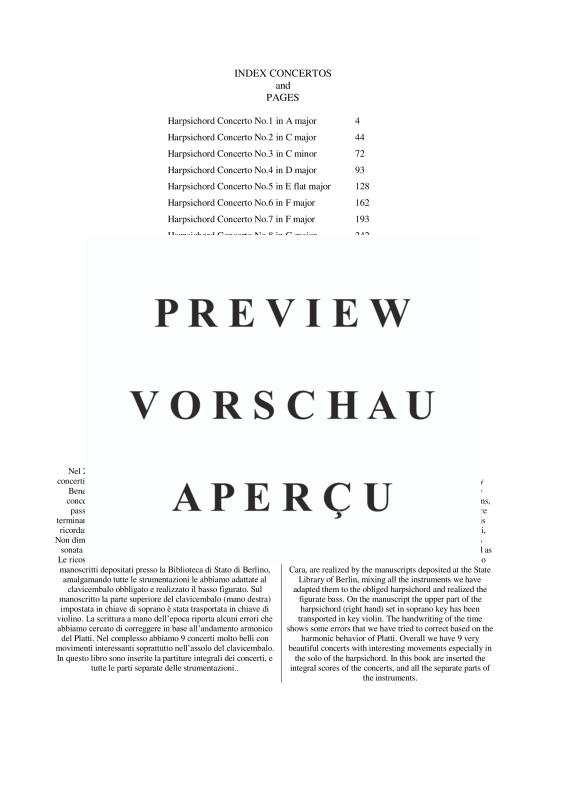 Produktgalerie: Seite 3 von 11 9 Konzerte für obligates Cembalo und Streicher, , Cembalo und Streichorchester - Partituren und Einzelstimmen