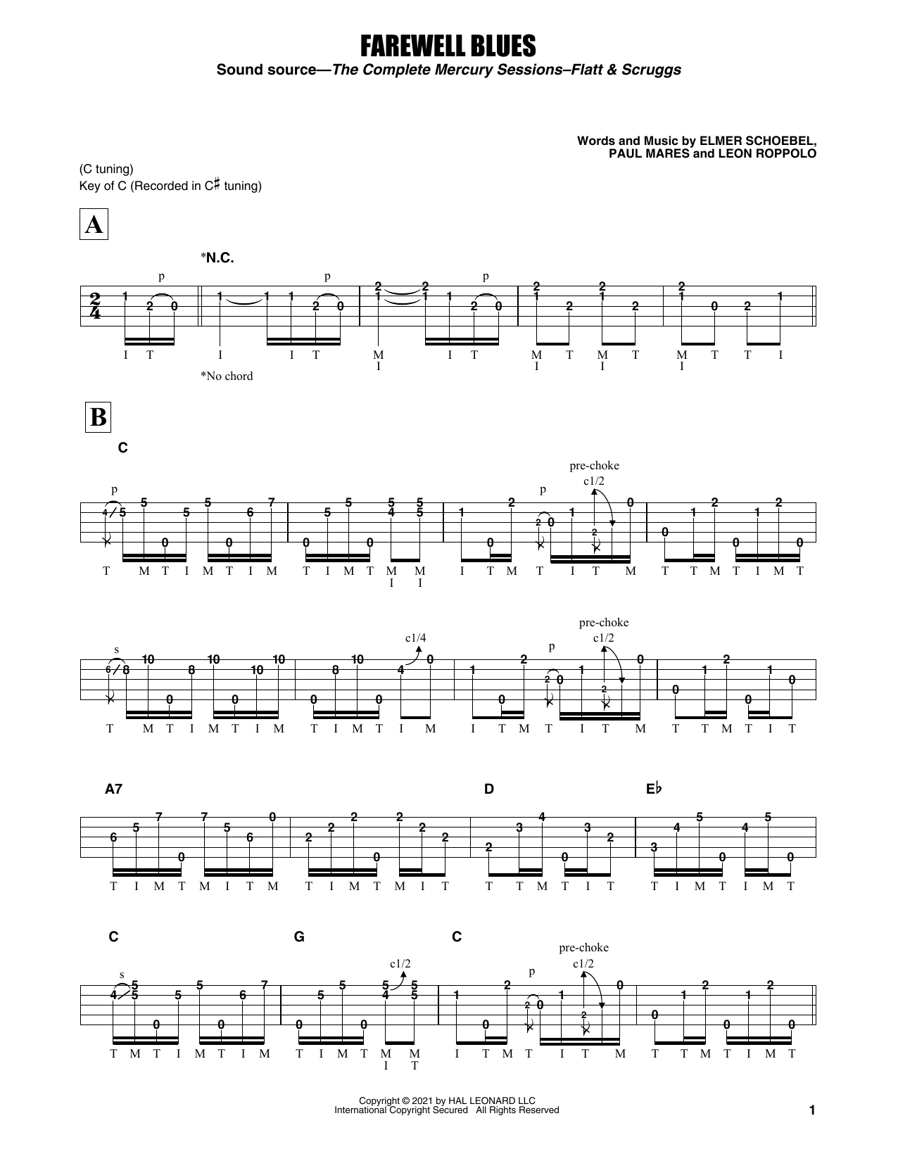 Produktgalerie: Seite 1 von 1 Farewell Blues, Flatt & Scruggs, Banjo