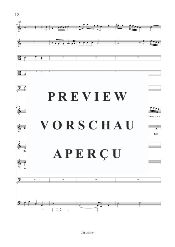 gallery: Beatus vir, qui timet Dominum (Psalm 111), , (Gemischtes Ensemble 5 Vokalstimmen, 2 Violinen, 2 Violen, Violone und BC)