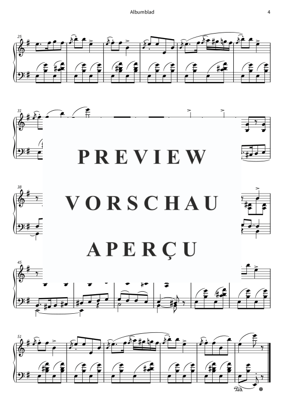 Product gallery: Page 6 of 6 Albumblad - Nr. 7 fra Lyriske stykker, bok 1, op. 12, , Piano Solo
