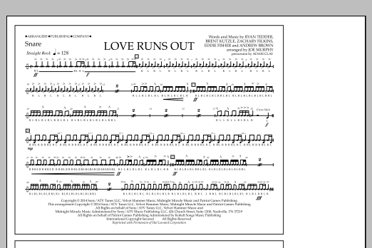 Product picture to: Love Runs Out - Snare