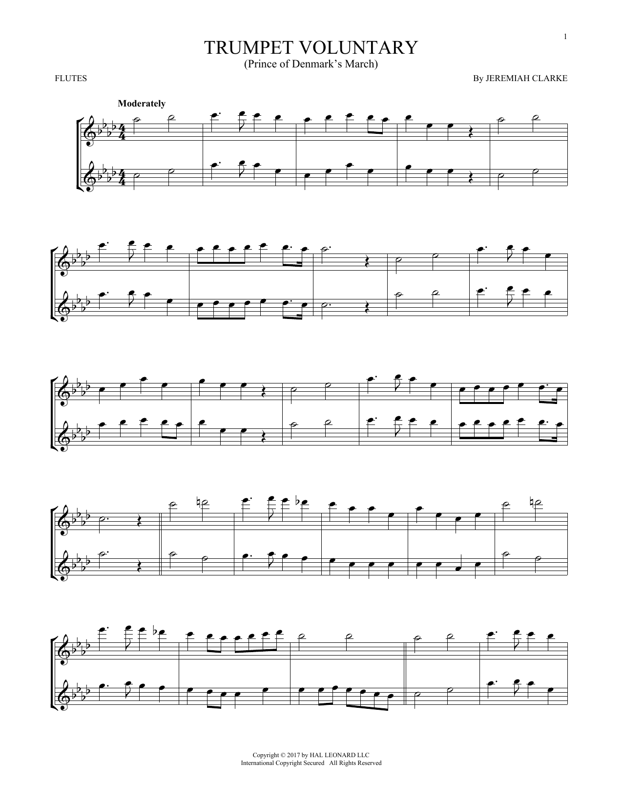 Product gallery: Page 1 of 1 Trumpet Voluntary, Jeremiah Clarke