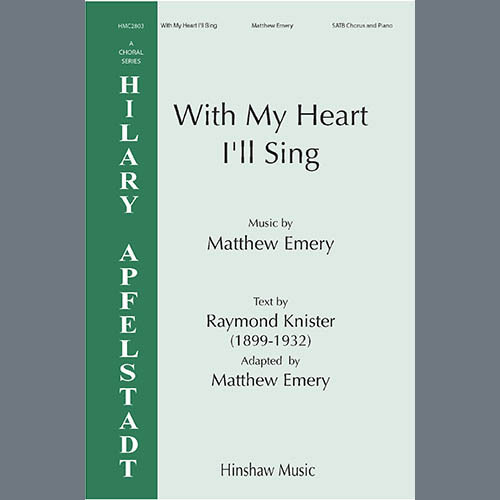 Produktbild zu: With My Heart I'll Sing