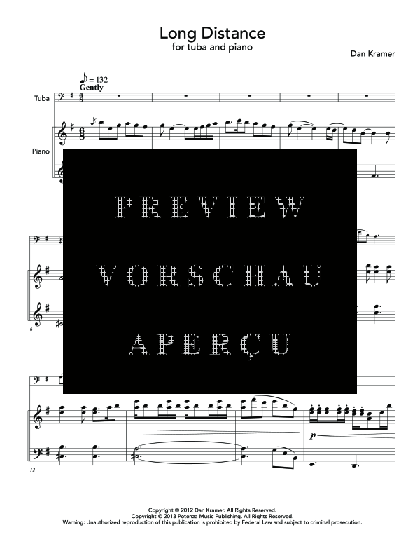 Produktgalerie: Seite 5 von 11 Long Distance, , (Tuba und Klavier)
