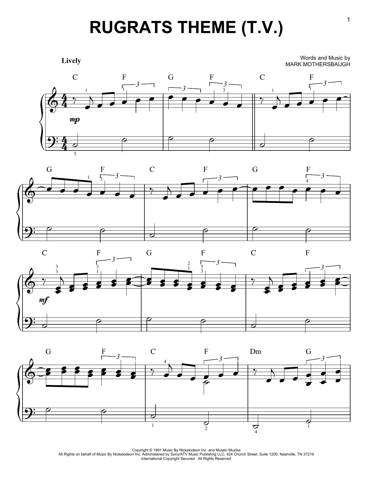 Produktbild zu: Rugrats Theme