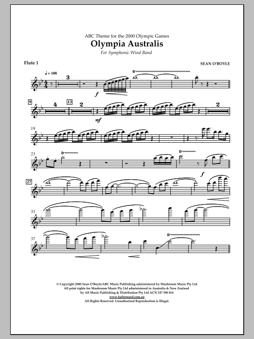 Produktbild zu:  Olympia Australis (Symphonic Wind Band) - Flute 1 - 