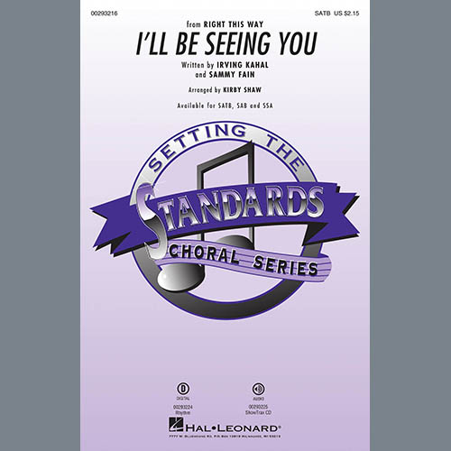 cover: I'll Be Seeing You (arr. Kirby Shaw), Sammy Fain
