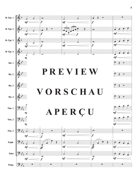 Product gallery: Page 6 of 21 Vienna Philharmonic Fanfare , , (Brass Ensemble)