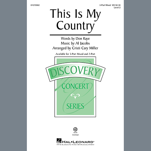 cover: This Is My Country (arr. Cristi Cary Miller), Al Jacobs, Chor
