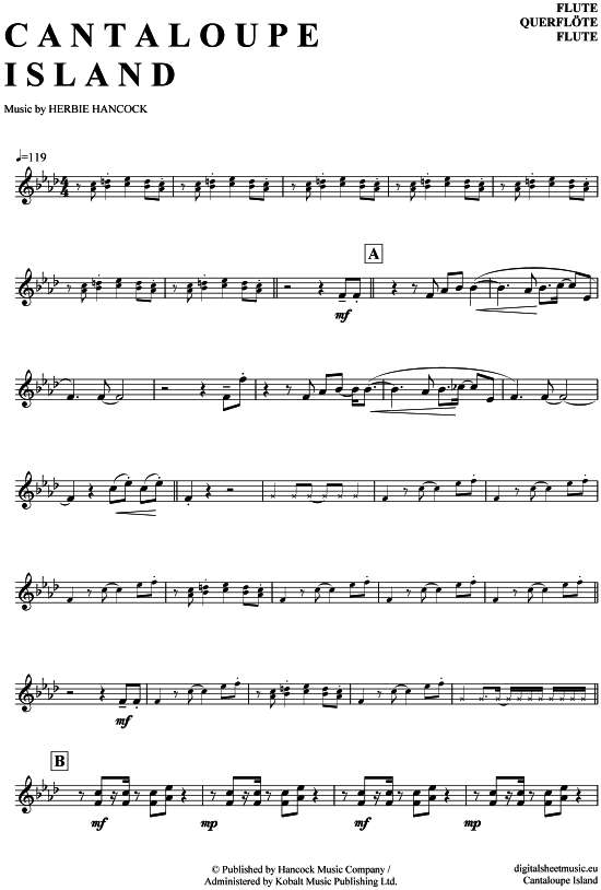 Product picture to: Cantaloupe Island Herbie Hancock