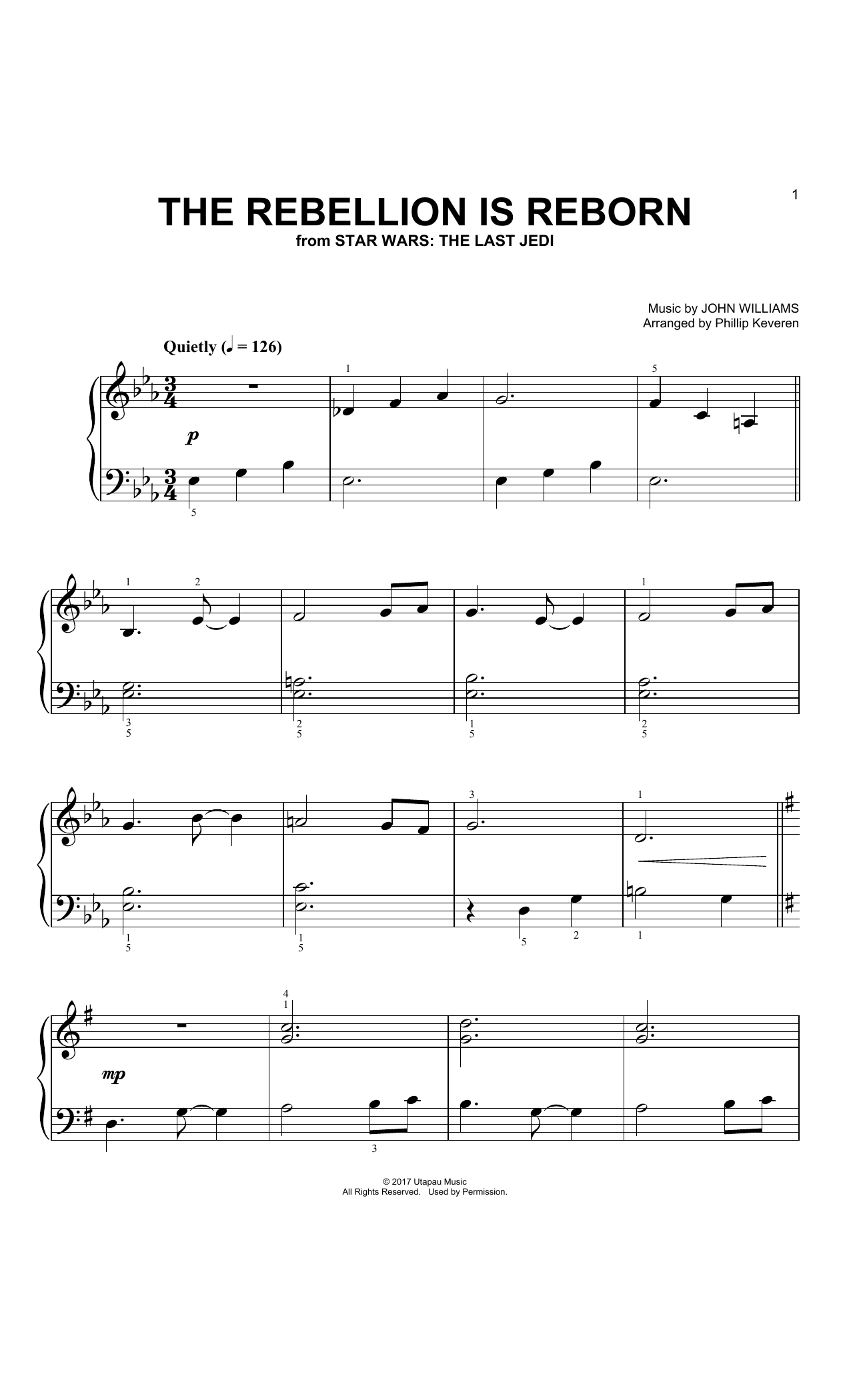Product picture to: The Rebellion Is Reborn (arr. Phillip Keveren)