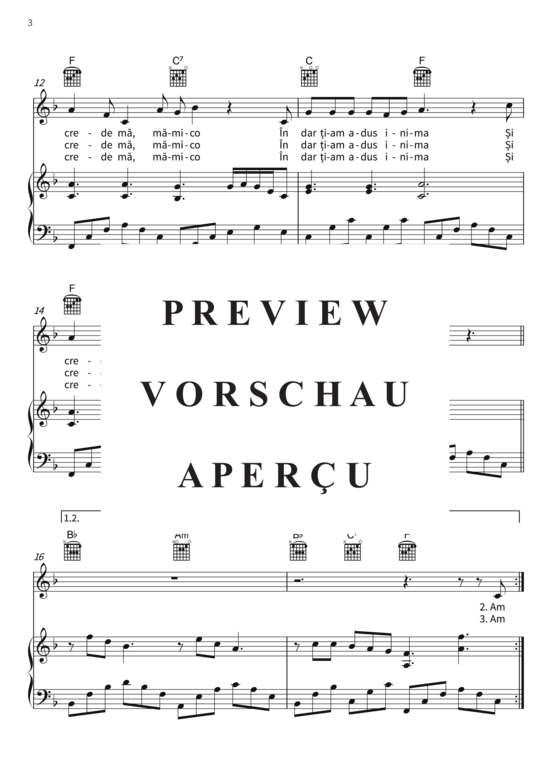 Produktgalerie: Seite 6 von 7 E Ziua Ta Mamico, , (Gesang + Klavier)