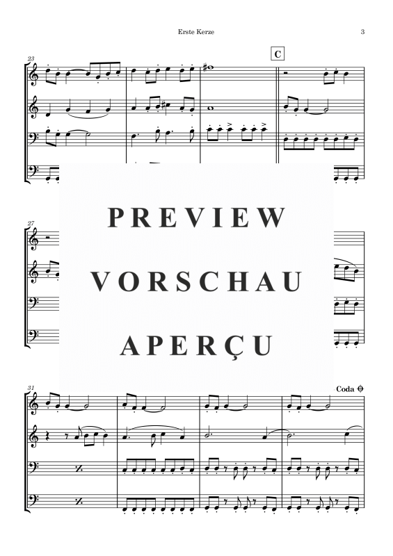 gallery: Adventskranz, , Blechbläser Quartett