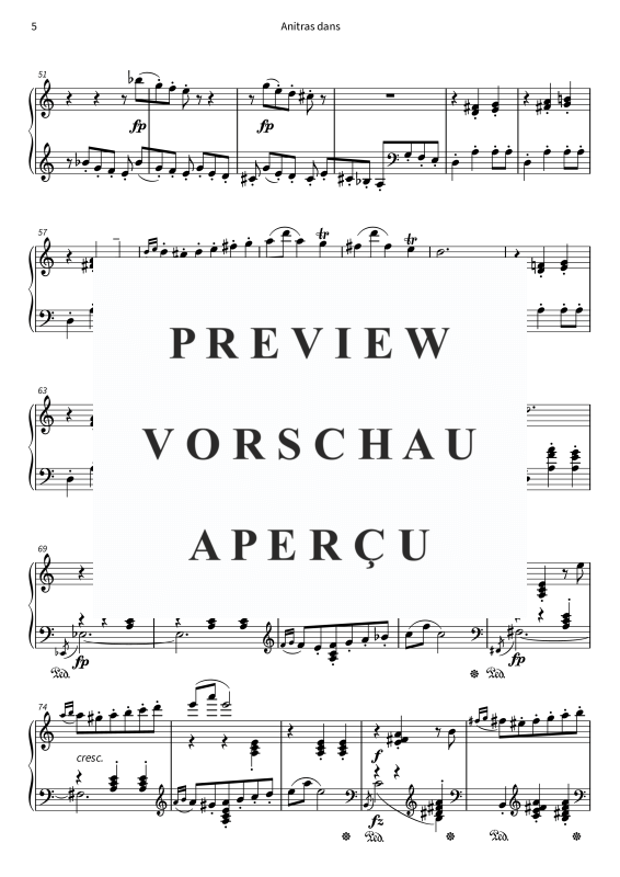 Product gallery: Page 7 of 8 Anitras dans, , Piano Solo