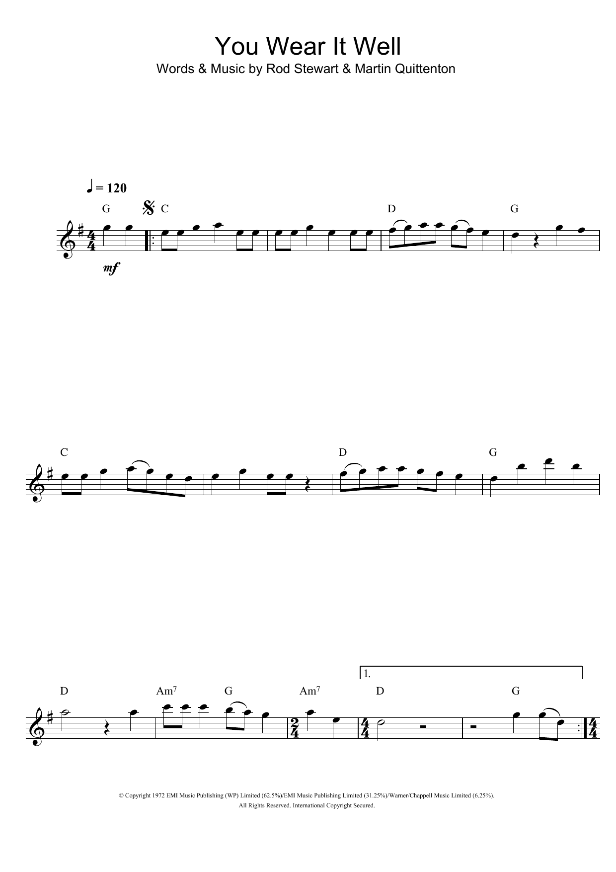 Product gallery: Page 1 of 1 You Wear It Well, Rod Stewart