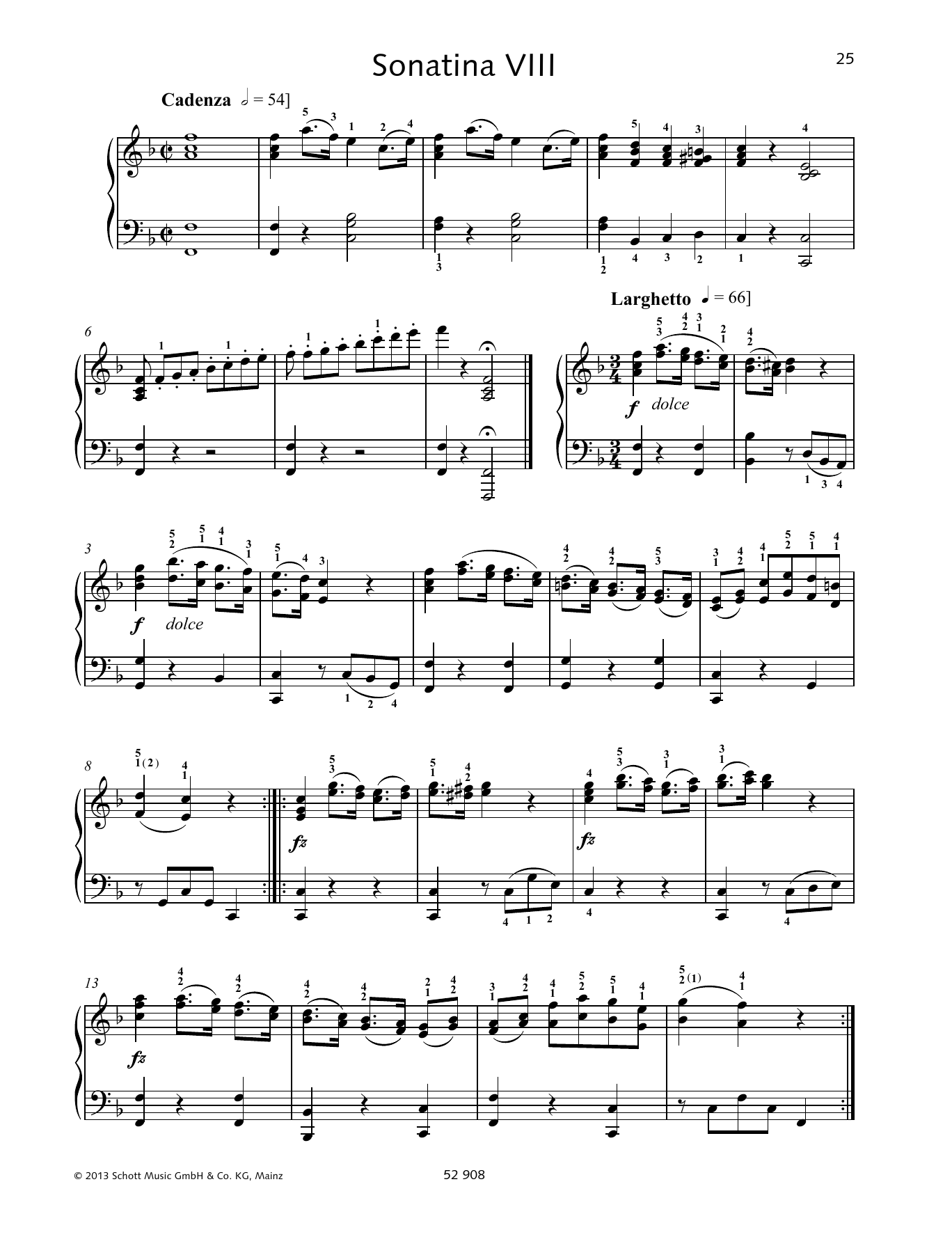 Produktbild zu: Sonatina VIII