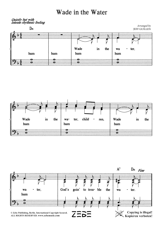 gallery: Wade In the Water, , Gemischter Chor