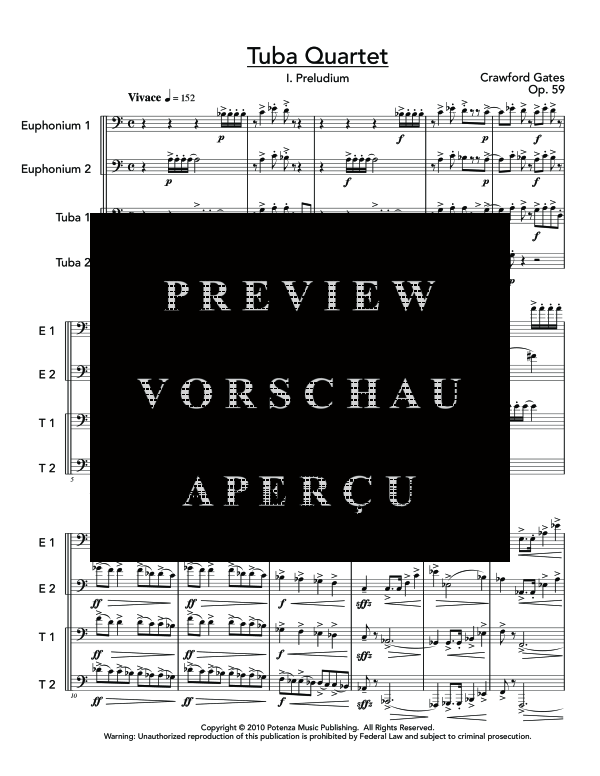 Product gallery: Page 5 of 11 Tuba Quartet, Op. 59, , (Tuba Quartett EETT)
